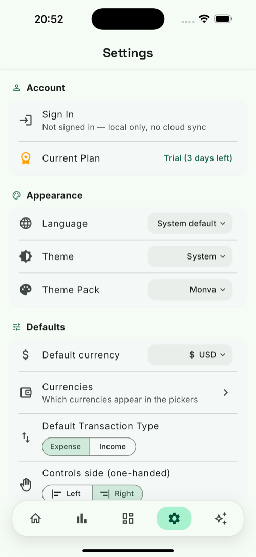 Personalize MonVa