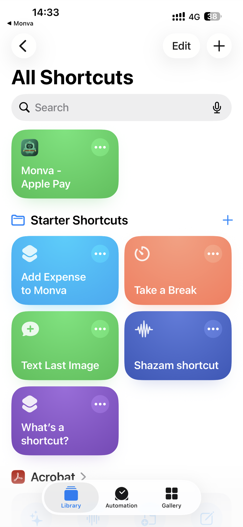 Shortcut in the library