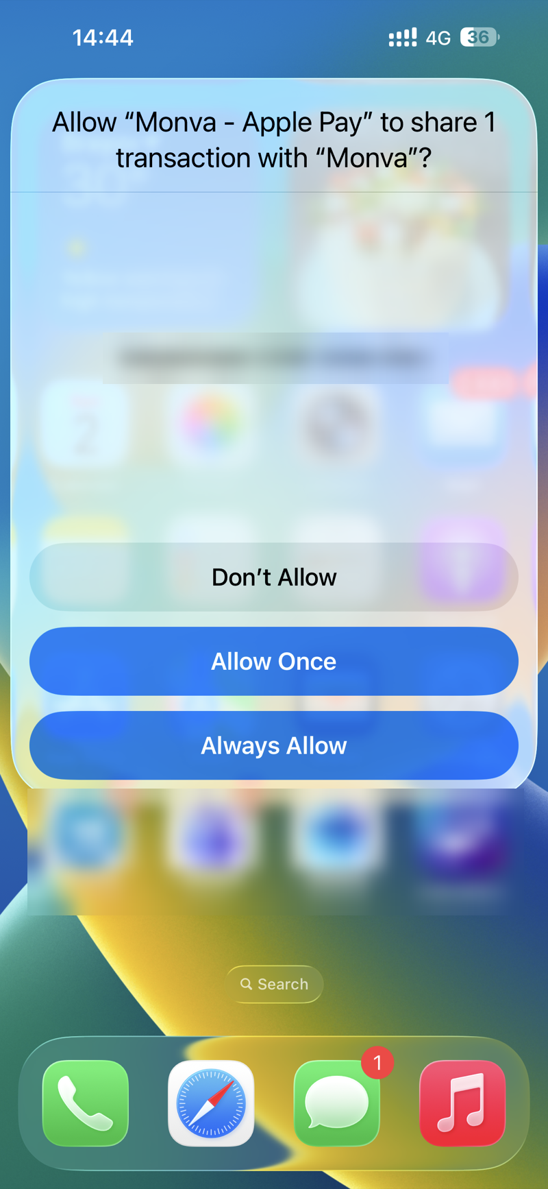 Always Allow on the first payment